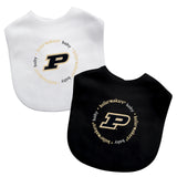 Purdue Boilermakers Baby Bib 2 Pack-0