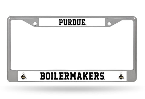 Purdue Boilermakers License Plate Frame Chrome Alternate