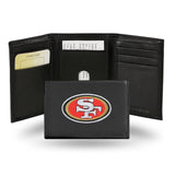 San Francisco 49ers Wallet Trifold Leather Embroidered-0