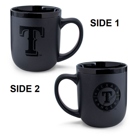 Texas Rangers Coffee Mug 17oz Matte Black-0