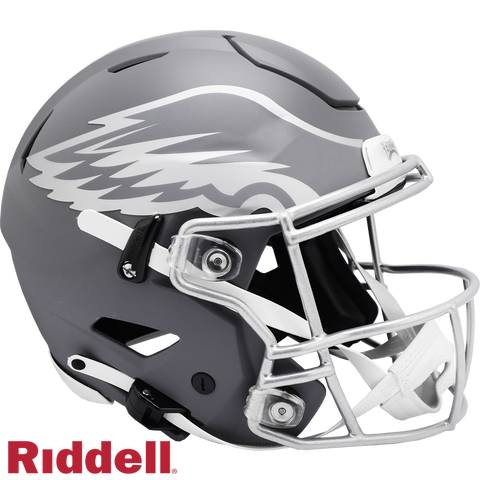 Philadelphia Eagles Helmet Riddell Authentic Full Size SpeedFlex Style Slate Alternate-0