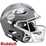 New York Jets Helmet Riddell Authentic Full Size SpeedFlex Style Slate Alternate-0