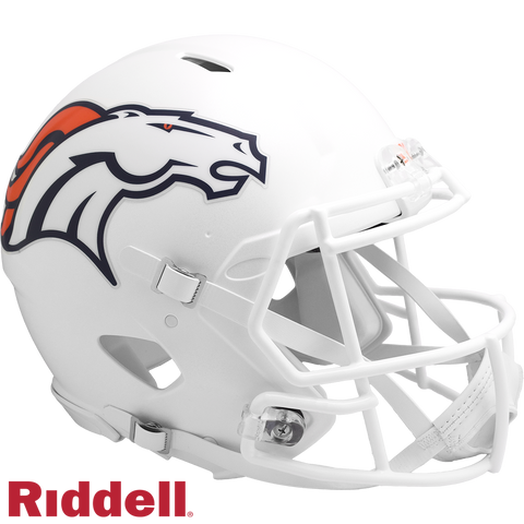 Denver Broncos Helmet Riddell Authentic Full Size Speed Style On-Field Alternate 2024-0