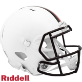 Cleveland Browns Helmet Riddell Authentic Full Size Speed Style On-Field Alternate 2023 White Out - Special Order-0