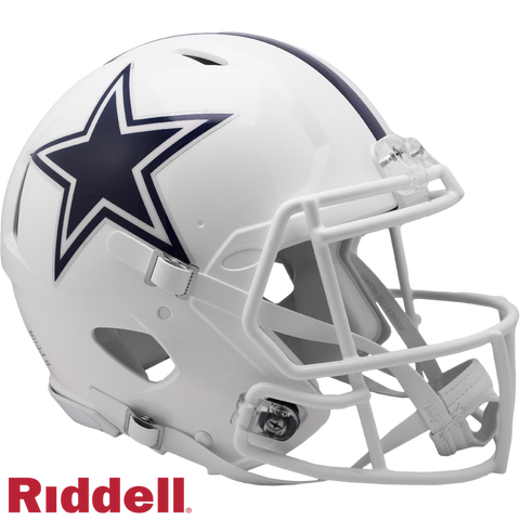 Dallas Cowboys Helmet Riddell Authentic Full Size Speed Style On-Field Alternate-0