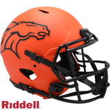 Denver Broncos Helmet Riddell Authentic Full Size Speed Style Rave Alternate-0