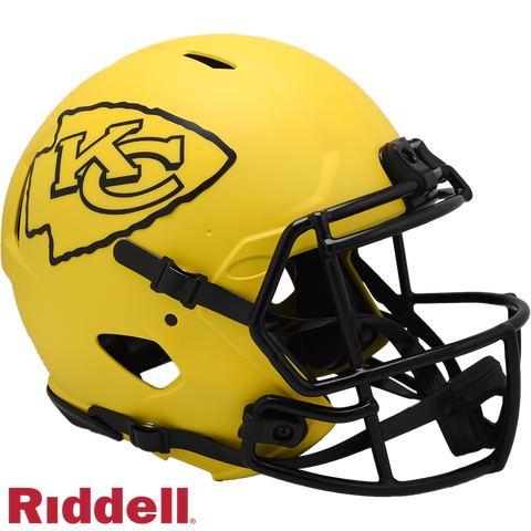Kansas City Chiefs Helmet Riddell Authentic Full Size Speed Style Rave Alternate-0