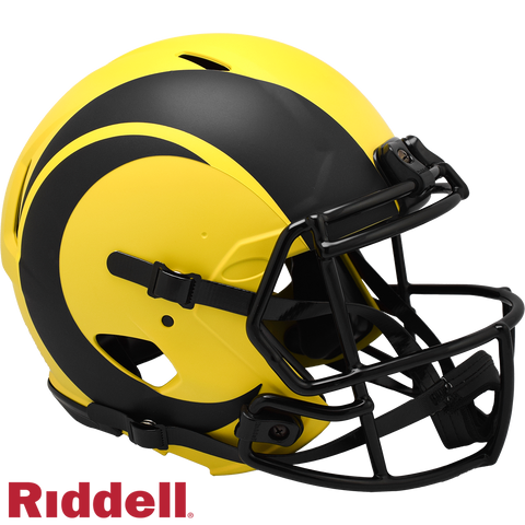 Los Angeles Rams Helmet Riddell Authentic Full Size Speed Style Rave Alternate-0