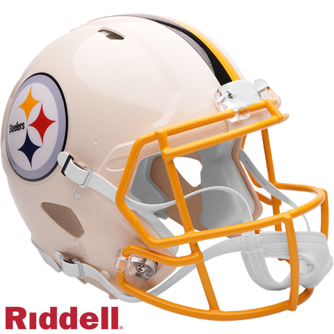 Pittsburgh Steelers Helmet Riddell Authentic Full Size Speed Style Retro Collection-0