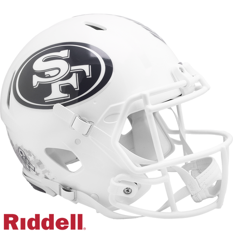 San Francisco 49ers Helmet Riddell Authentic Full Size Speed Style Salute To Service 2024-0