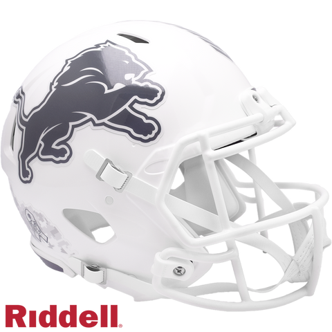 Detroit Lions Helmet Riddell Authentic Full Size Speed Style Salute To Service 2024-0