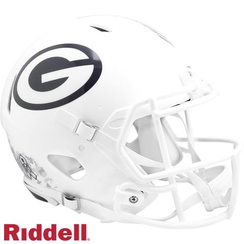 Green Bay Packers Helmet Riddell Authentic Full Size Speed Style Salute To Service 2024-0