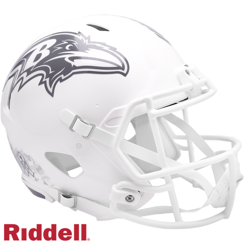 Baltimore Ravens Helmet Riddell Authentic Full Size Speed Style Salute To Service 2024-0
