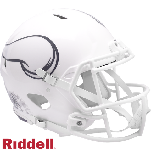 Minnesota Vikings Helmet Riddell Authentic Full Size Speed Style Salute To Service 2024-0