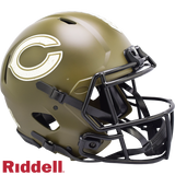 Chicago Bears Helmet Riddell Authentic Full Size Speed Style Salute To Service 2022-0