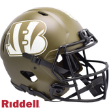 Cincinnati Bengals Helmet Riddell Authentic Full Size Speed Style Salute To Service 2022-0