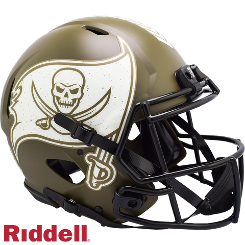 Tampa Bay Buccaneers Helmet Riddell Authentic Full Size Speed Style Salute To Service 2022-0
