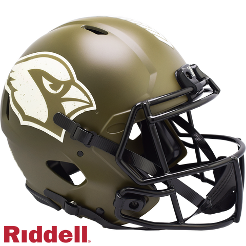 Arizona Cardinals Helmet Riddell Authentic Full Size Speed Style Salute To Service 2022-0
