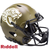 Jacksonville Jaguars Helmet Riddell Authentic Full Size Speed Style Salute To Service 2022-0