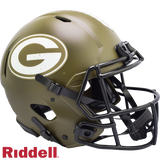 Green Bay Packers Helmet Riddell Authentic Full Size Speed Style Salute To Service 2022-0