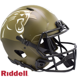 Carolina Panthers Helmet Riddell Authentic Full Size Speed Style Salute To Service 2022-0