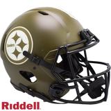 Pittsburgh Steelers Helmet Riddell Authentic Full Size Speed Style Salute To Service 2022-0