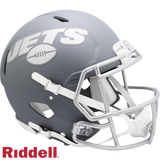 New York Jets Helmet Riddell Authentic Full Size Speed Style Slate Alternate-0