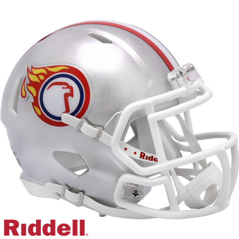 Liberty Flames Helmet Riddell Replica Mini Speed Style Silver Eagle Design-0
