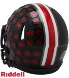 Ohio State Buckeyes Helmet Riddell Replica Mini Speed Style Black Alternate-0