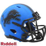 Detroit Lions Helmet Riddell Replica Mini Speed Style Rave Alternate-0