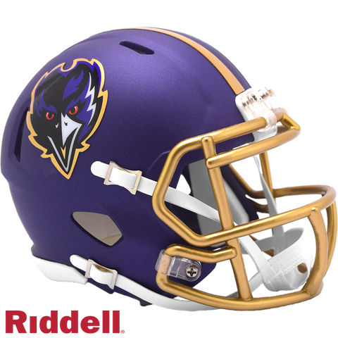 Baltimore Ravens Helmet Riddell Replica Mini Speed Style On-Field Alternate 2024-0