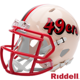 San Francisco 49ers Helmet Riddell Replica Mini Speed Style Retro Collection-1
