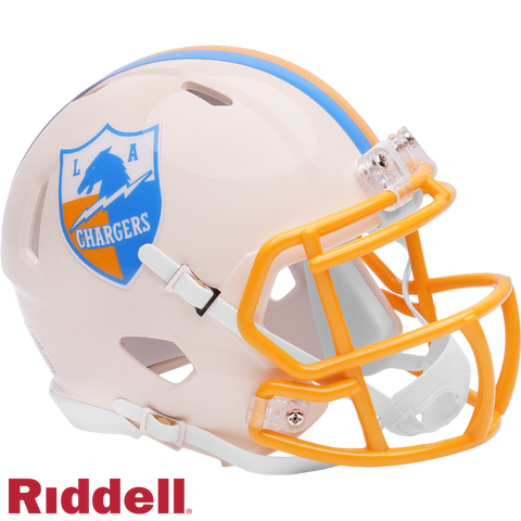 Los Angeles Chargers Helmet Riddell Replica Full Size Speed Style Retro Collection-0