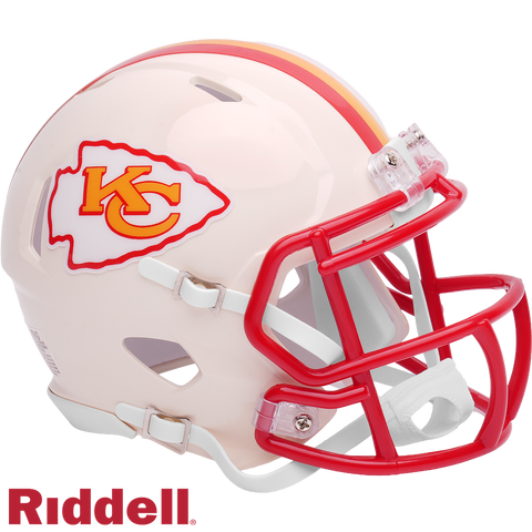 Kansas City Chiefs Helmet Riddell Replica Full Size Speed Style Retro Collection-0