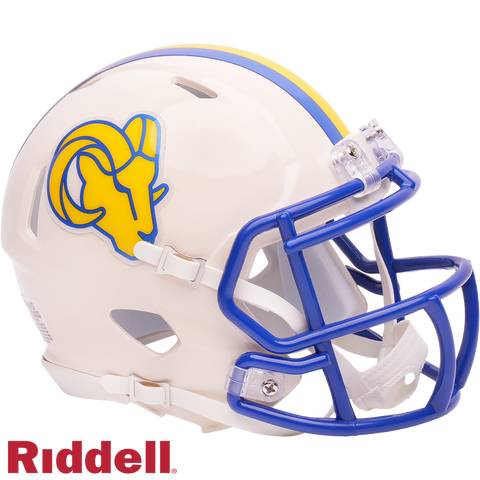Los Angeles Rams Helmet Riddell Replica Full Size Speed Style Retro Collection-0