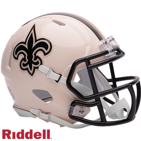 New Orleans Saints Helmet Riddell Replica Mini Speed Style Retro Collection-0