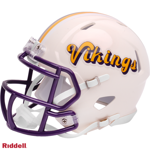 Minnesota Vikings Helmet Riddell Replica Mini Speed Style Retro Collection-0