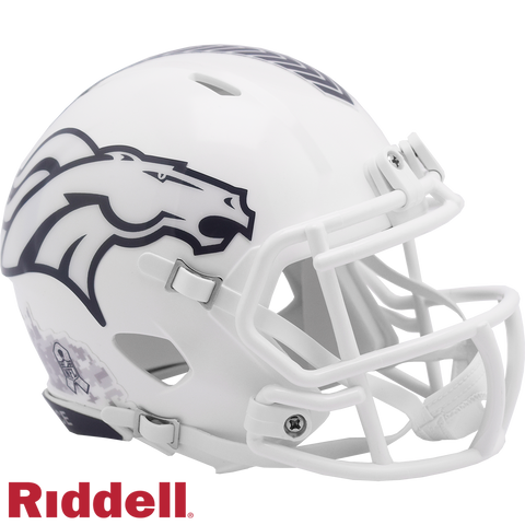 Denver Broncos Helmet Riddell Replica Mini Speed Style Salute To Service 2024-0