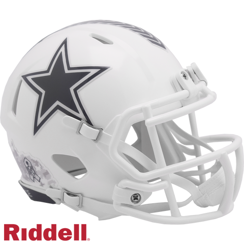 Dallas Cowboys Helmet Riddell Replica Mini Speed Style Salute To Service 2024-0