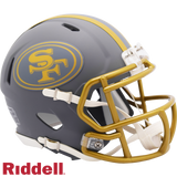 San Francisco 49ers Helmet Riddell Replica Mini Speed Style Slate Alternate-0
