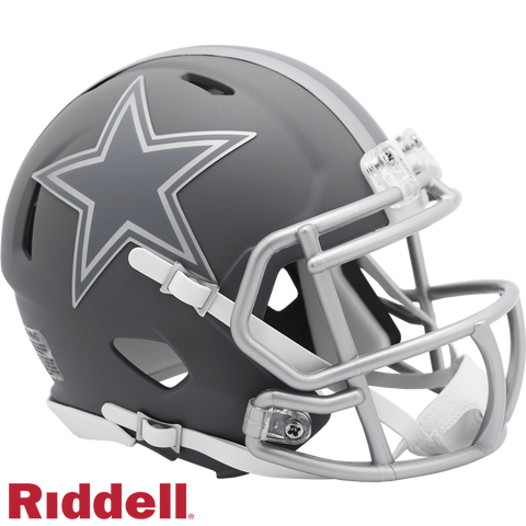 Dallas Cowboys Helmet Riddell Replica Mini Speed Style Slate Alternate-0