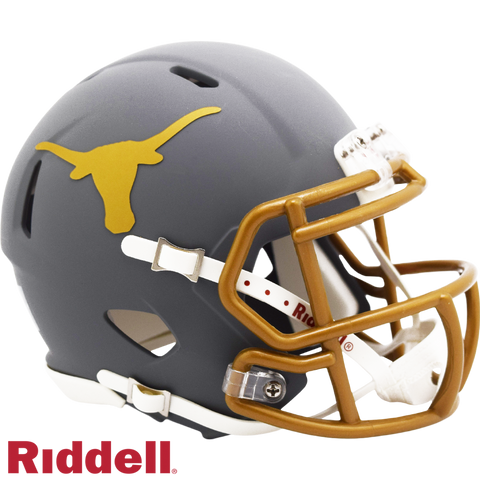 Texas Longhorns Helmet Riddell Replica Mini Speed Style Slate Alternate-0