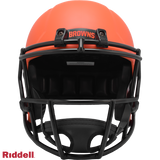 Cleveland Browns Helmet Riddell Replica Full Size Speed Style Rave Alternate-2