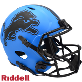 Detroit Lions Helmet Riddell Replica Full Size Speed Style Rave Alternate-0