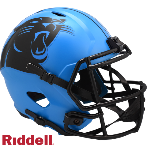 Carolina Panthers Helmet Riddell Replica Full Size Speed Style Rave Alternate-0