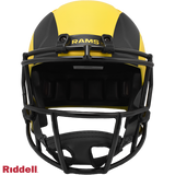 Los Angeles Rams Helmet Riddell Replica Full Size Speed Style Rave Alternate-2