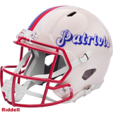 New England Patriots Helmet Riddell Replica Full Size Speed Style Retro Collection-2