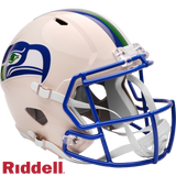 Seattle Seahawks Helmet Riddell Replica Full Size Speed Style Retro Collection-1