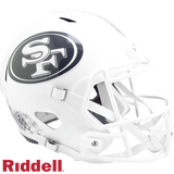 San Francisco 49ers Helmet Riddell Replica Full Size Speed Style Salute To Service 2024-0