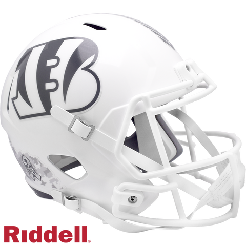 Cincinnati Bengals Helmet Riddell Replica Full Size Speed Style Salute To Service 2024-0